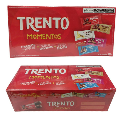 Chocolate Trento Momentos Kit Com 2 Unidades De 192g