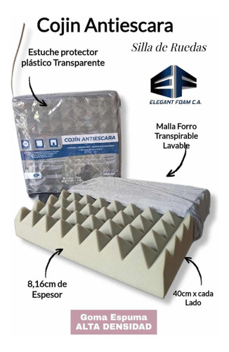 Cojin Antiescara De 40x40x8cm