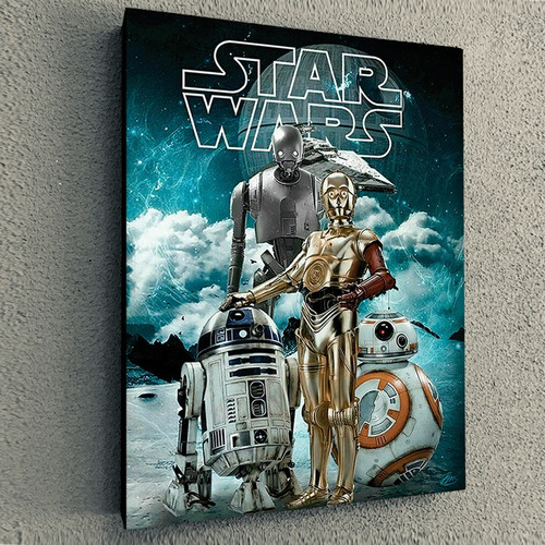 Cuadro De Pelicula Star Wars Androides 