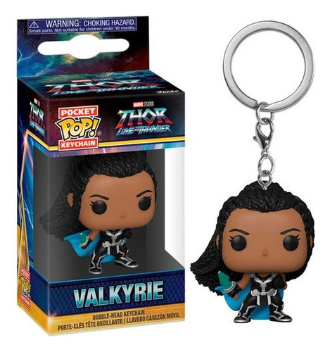 Funko Llavero Valkyrie Marvel Thor Love And Thunder Color Azul marino