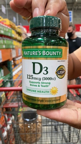 Vitamina D3 400 Capsulas 5000 Iu Importado De Usa