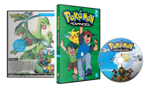 Dvd Anime Pokémon 6ª Temporada Avançado Dublado