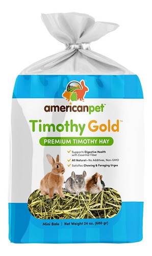 Heno Timothy Gold Alimento Para Mascotas 680g