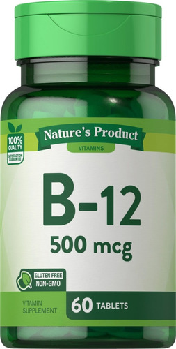 Vitamina B12 500mcg 60 Tbl