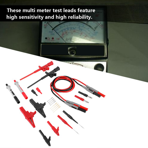 Test Lead Probe 4mm Banana Plug Multímetro Eletrônico Multi