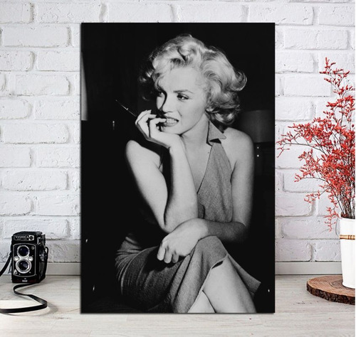 Vinilo Decorativo 30x45cm Marilyn Monroe Foto Antigua M2