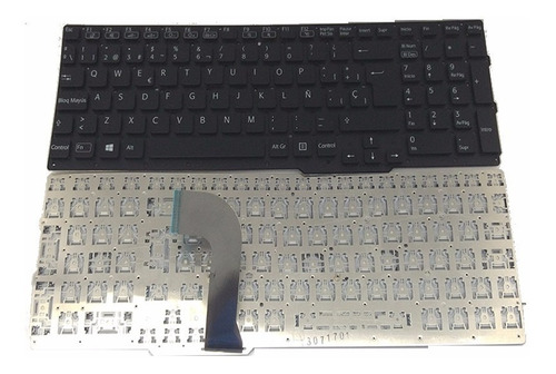 Teclado Notebook Sony Vaio Svs15 Negro Español Sin Marco