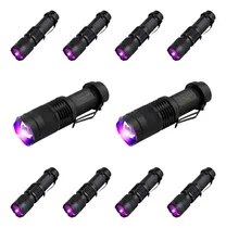 Comprar Lámparas Tácticas Luz Negra Uv Ultravioleta Led Kit 10 Pzs Linterna Negro Luz UV Ultravioleta Negra