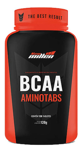 Bcaa Premium 120 Tabletes  New Millen - Recuperação Muscular Sabor Sem Sabor