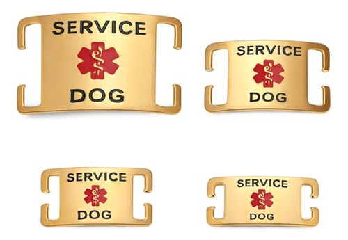 Leash King Etiquetas Para Perros De Servicio K9 De Acero Ino
