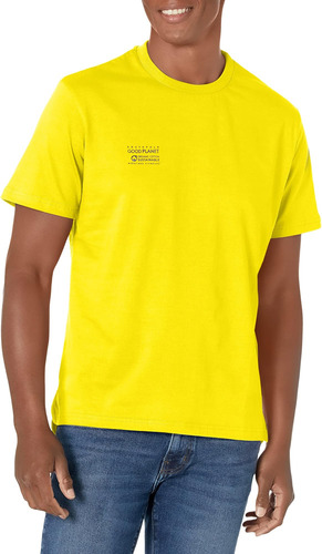Southpole Camiseta 100% Algodón Orgánico Para Hombre, Amaril