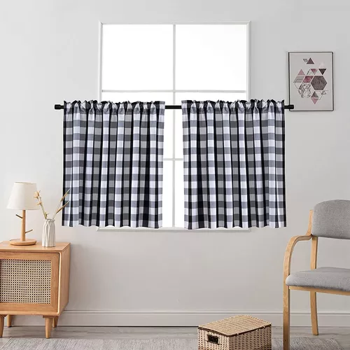 Cortinas Cortas De Baño Ventana Pequeña Cuadros De Bã