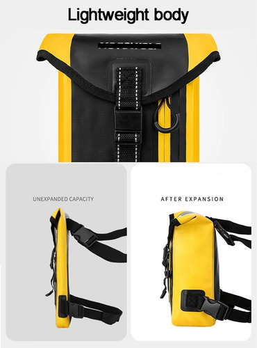 Imagen 5 de 9 de Bolsa Para Pierna Motocicleta Reflejante Mochila Impermeable