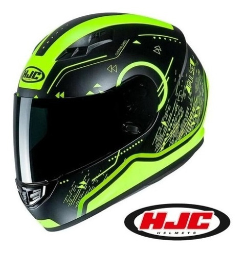 Capacete Hjc Cs 15 Safa Verde 62 Cor Verde/Preto