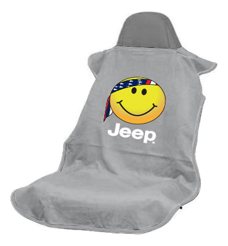 Toalla Protectora Asiento Gris Diseño Jeep Smiley Face'