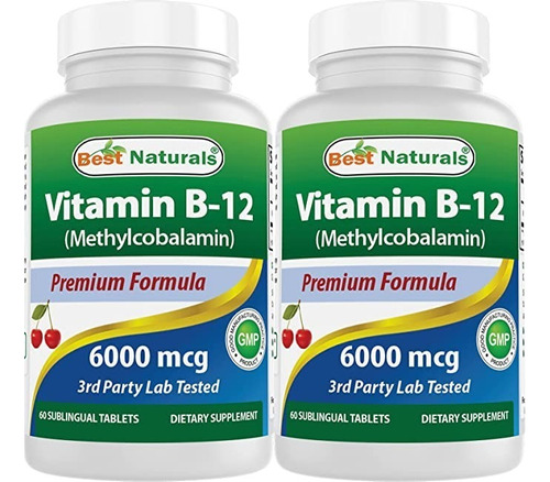 Vitamina B12 6000mcg Best Natur - - Unidad A $4655