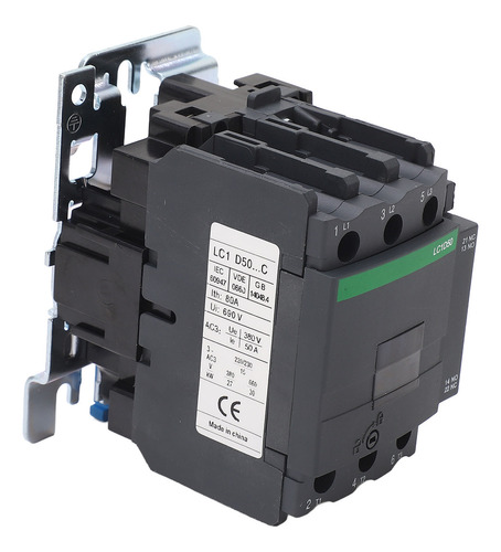 Contactor Ac 50a, Alto Voltaje, 1no, 1nc, Contacto De Aleaci