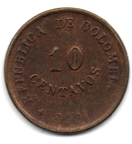 10 Centavos 1901 Lazareto Error: Fecha Muy Débil 