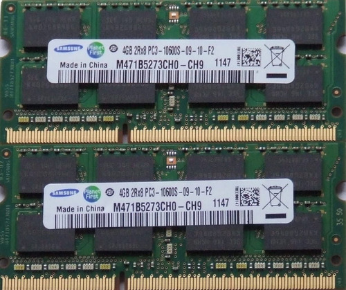 Memoria Samsung 4gb 2rx8 Pc3 Laptop 10600