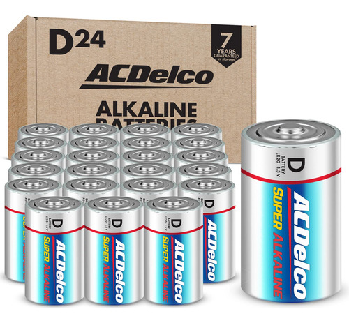 Powermax Acdelco - Batera Alcalina De Celdas D, Tamao De 24