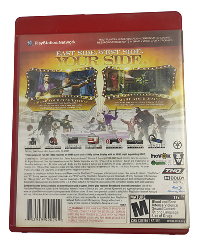 Saints Row 2 Para Ps3 - Fisico (Usado)