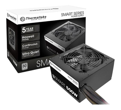 Fuente Pc Thermaltake Smart White 500 Watts 80 Plus Gamer