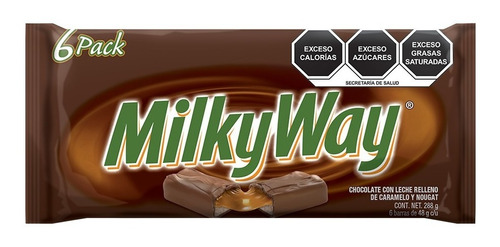 Milky Way Chocolate Relleno De Caramelo 6pzas 288gr