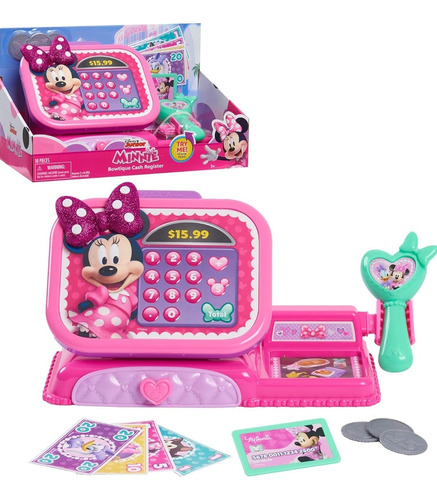 Caja Registradora Minnie Mouse Bowtique Sonidos Disney Just