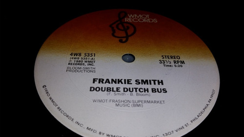 Frankie Smith Double Dutch Bus Vinilo Maxi Usa Muy Bueno 80
