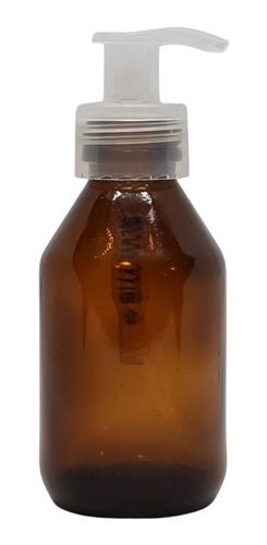 100 Botellas Jarabe 125ml Vidrio Dosificadora Transparente