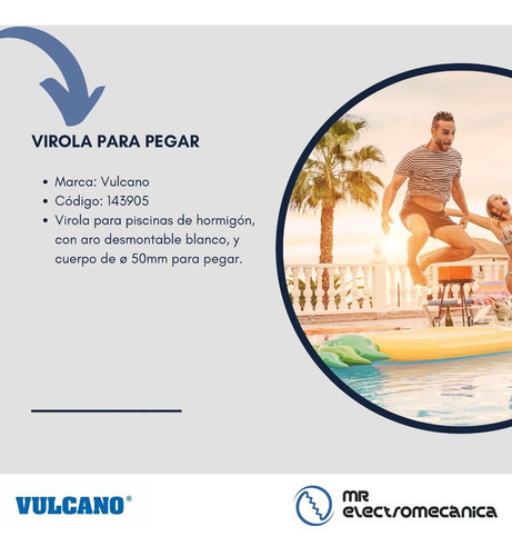Imagen 4 de 10 de Virola Vulcano Pileta Hormigón - Original