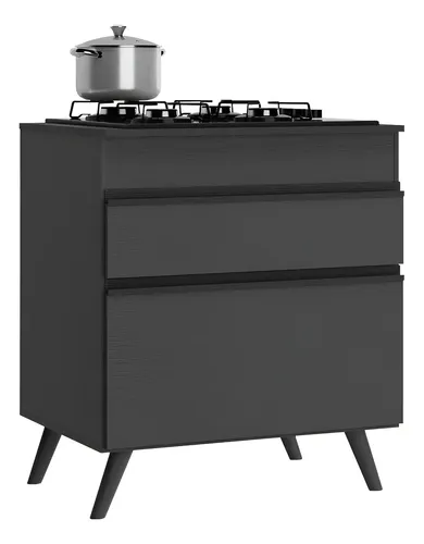 Balcão Cozinha Para Cooktop 70cm Veneza Multimóveis V3706 Cor