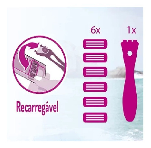 Aparelho De Depilação Bic Soleil Clic C/ 6 Cargas: Kit C/ 3