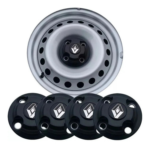 Imagen 2 de 3 de Centro De Taza Renault Logan Sandero Kangoo Clio 13 14 15