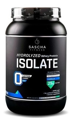 Proteina Hydrolizada Sascha Fitness 25ser Sabor Vainilla