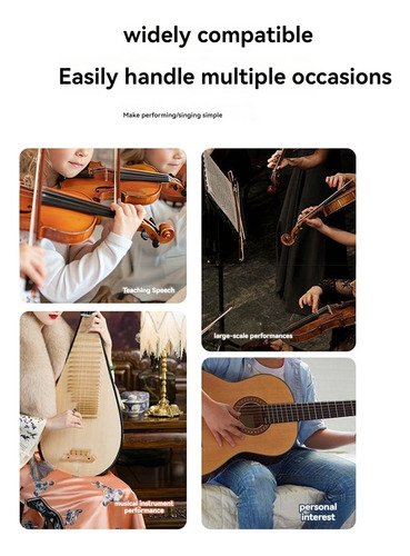 Microfone Sem Fio Para Violino Microfone Para Instrumentos M