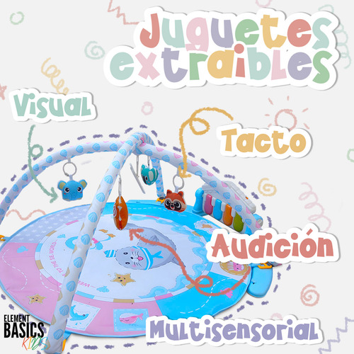 Gimnasio Juguetes Didáctico Con Luces Para Bebes Niños