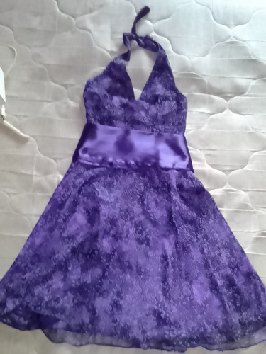 Vestido De Fiesta Para Adolescente, Tipo Solera,.talle M