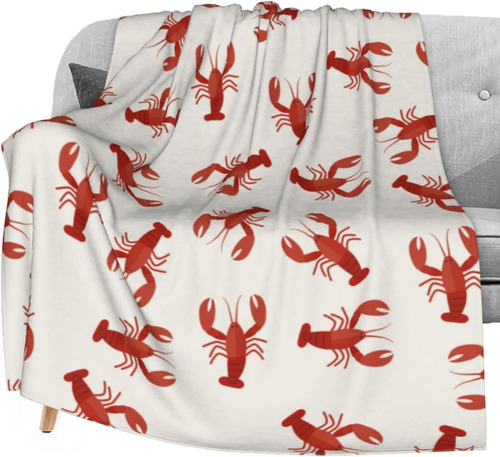 Manta Polar De Franela Delerain Red Lobsters Crawfish