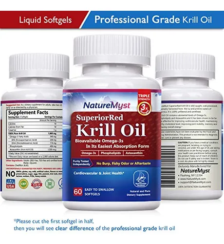 Suplemento De Aceite De Krill Naturemyst 60 Cápsulas Blandas
