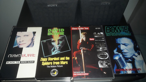 4 Fitas Vhs Originais David Bowie Filme Shows Videoclipes