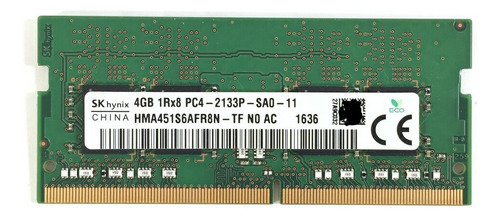 Memoria Ddr4 4gb 1rx8 Pc4-2133p