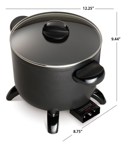 Hervidor De Cocina Multicocina/vaporera Presto 06006 Negro