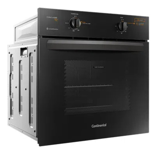 Forno de embutir à gás com grill elétrico (Multigás) Continental OC8GP 73L preto 220V