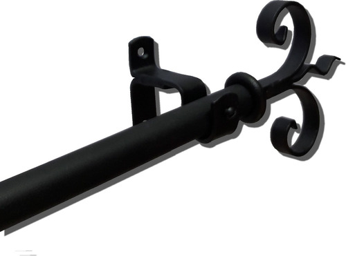 Kit Barral Cortina 3/4(19mm) X 3m Sop Lans Hierro Forjado