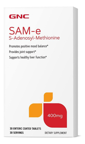 Gnc Sam-e 400 Mg - 30 Enteric Coated Tablets 