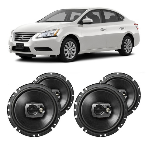 Kit Alto Falante Nissan Sentra 2012 A 2013 Pioneer 200w