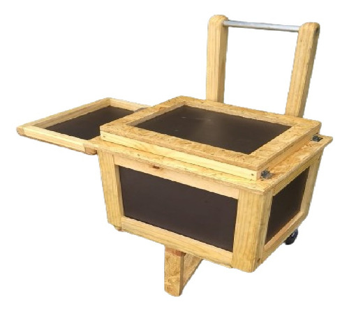 Carrinho Dindin Gourmet Sândalo 37 Lt Com Rodas De Câmara