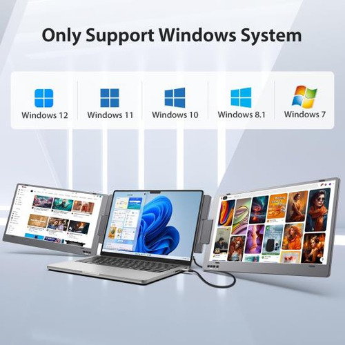 Kyy Extensor De Pantalla Triple Para Computadora Portátil, M
