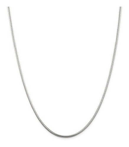Imagen 3 de 5 de Cadena Plata925 Serpiente-cola-clapton Hombre 2mm X 55cm